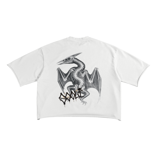 "Plain Scoli" French Terry Raw Edge T-Shirt