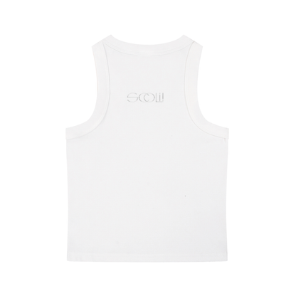 "BITCH" Snow Washed Tank Top