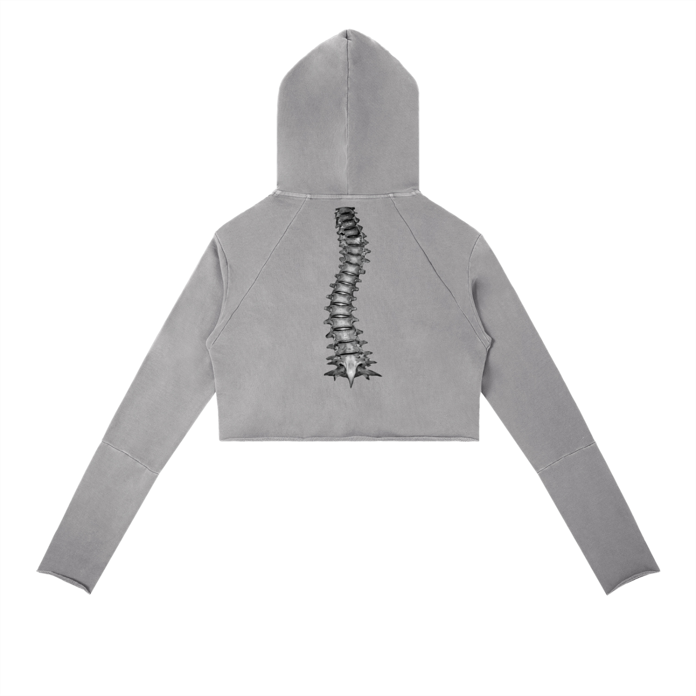 " VIBEZ " Vintage Washed Raw Edge Hoodie