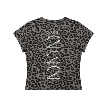 " 2 BAD " Women’s Leopard Print Crop T-Shirt