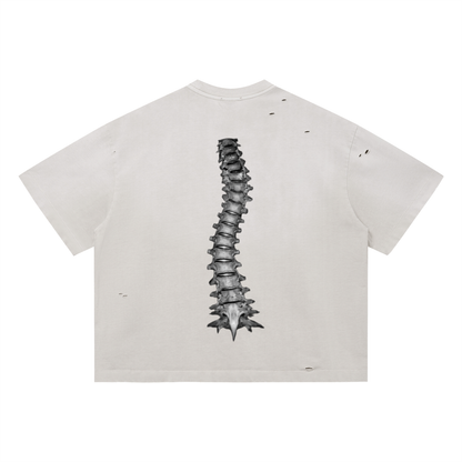 “ KEEP SUCKIN “ Vintage Washed Distressed Boxy Oversized T-Shirt