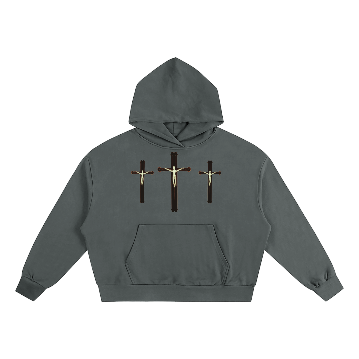"Crucified" Boxy Oversized Hoodie