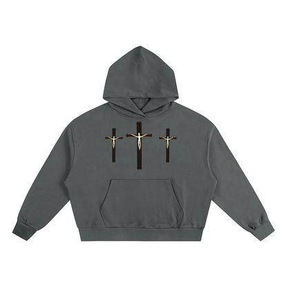 "Crucified" Boxy Oversized Hoodie