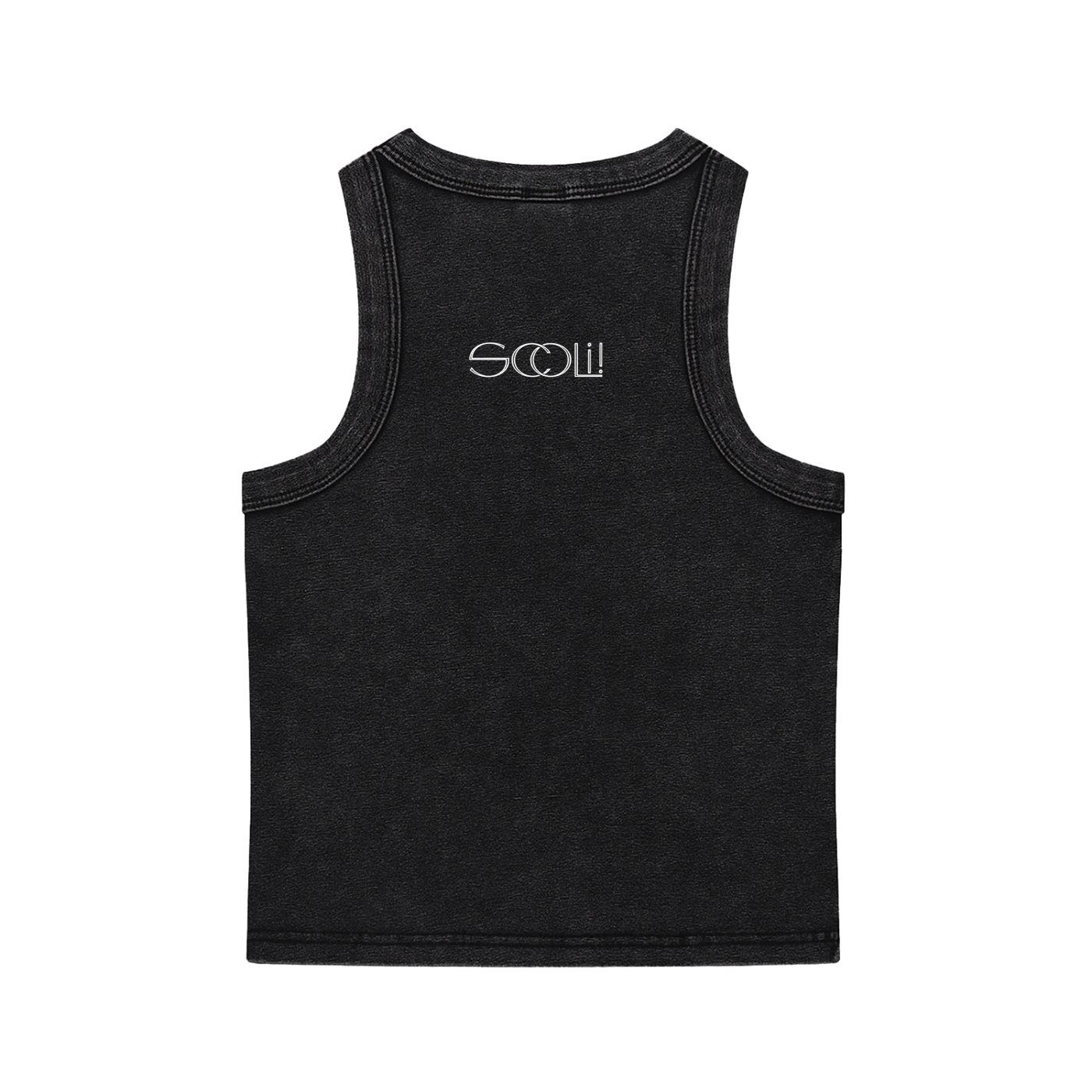 "BITCH" Snow Washed Tank Top