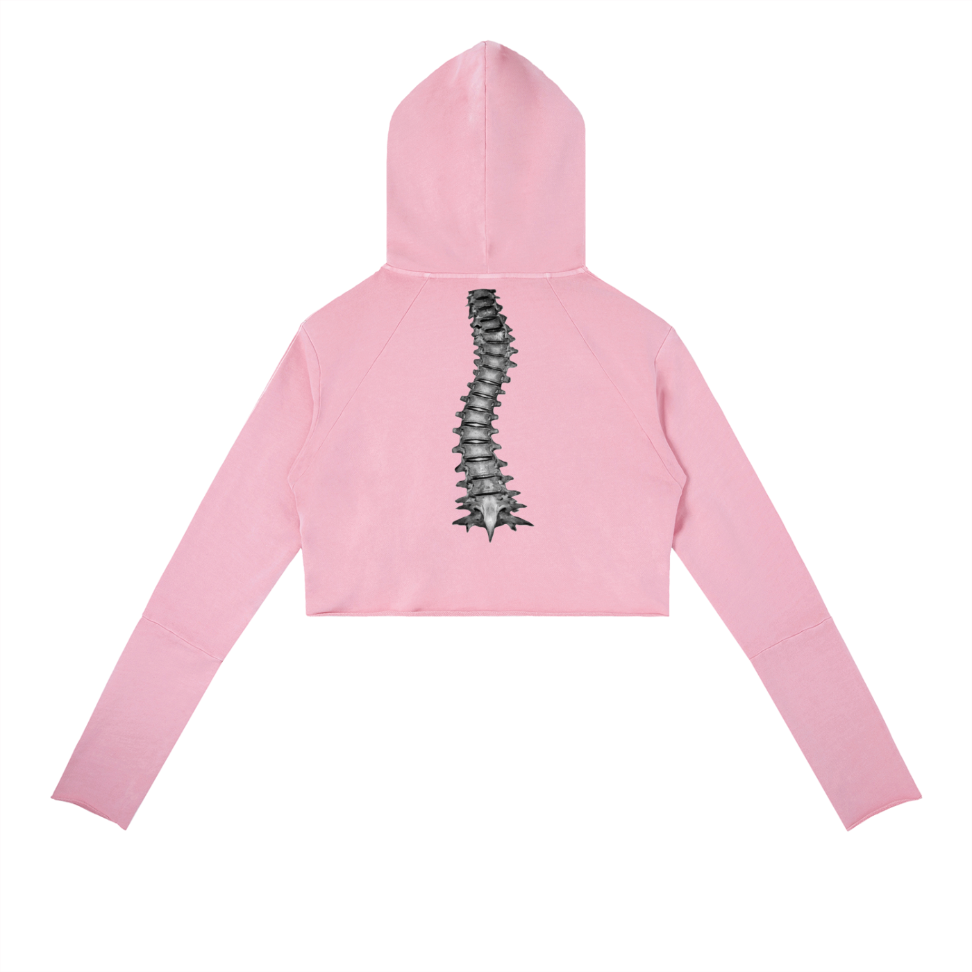 " VIBEZ " Vintage Washed Raw Edge Hoodie
