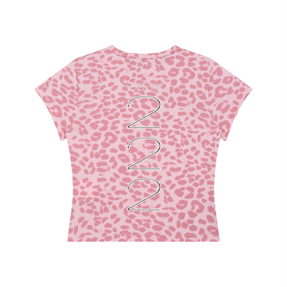 " 2 BAD " Women’s Leopard Print Crop T-Shirt