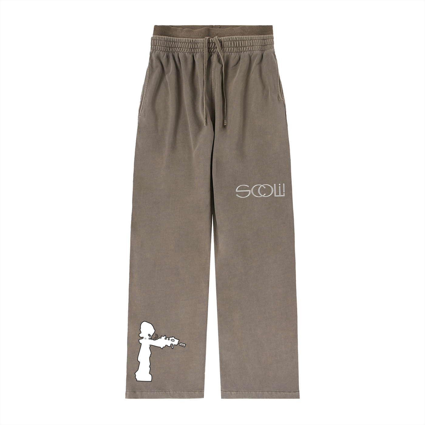 " VIBEZ " Vintage Washed Waist Pants