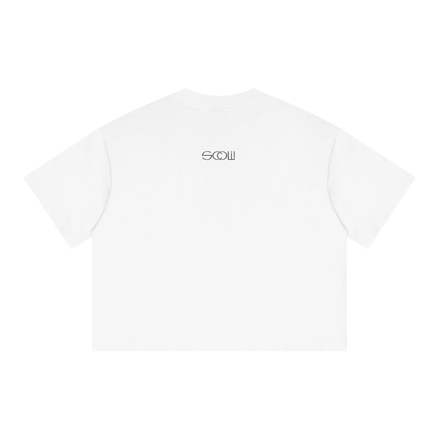 "I JUST DO ART BRUH" Unisex Boxy Drop Shoulder Crop T-Shirt