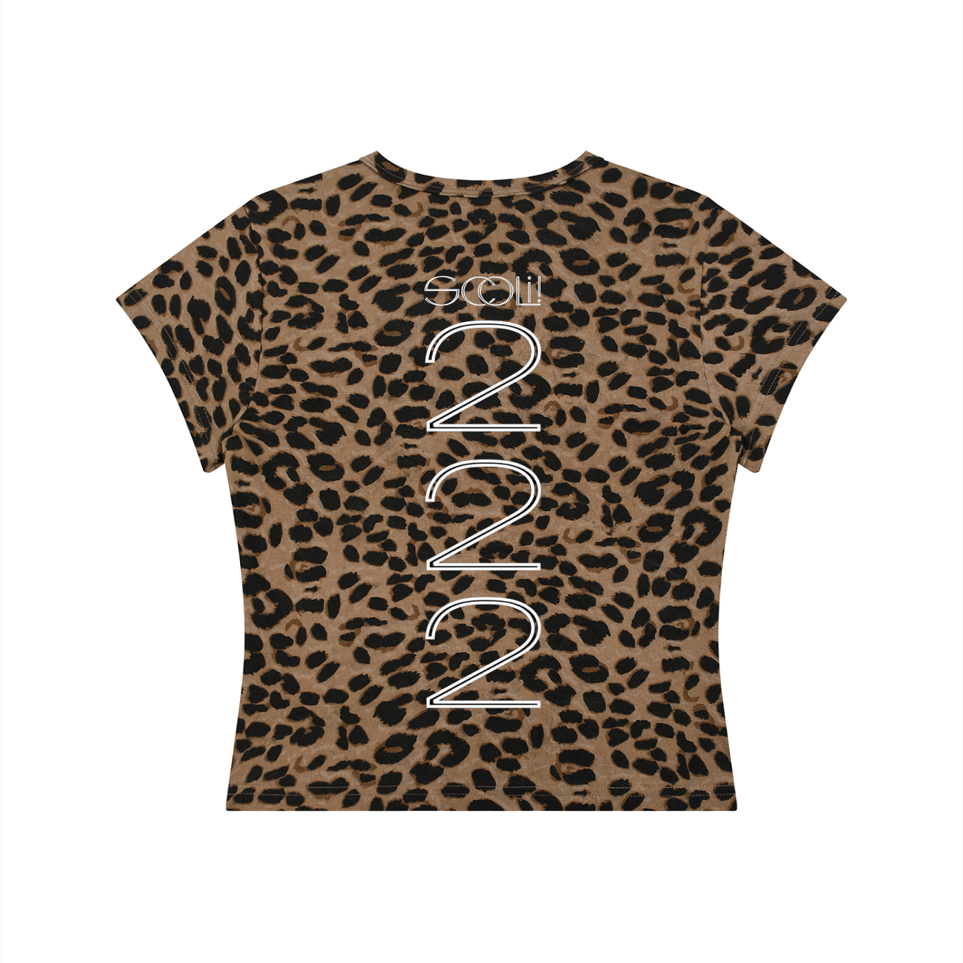 " 2 BAD " Women’s Leopard Print Crop T-Shirt