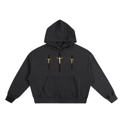 "Crucified" Boxy Oversized Hoodie