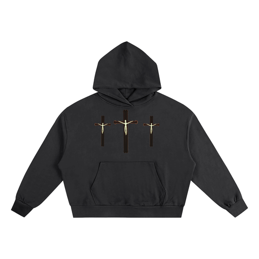 "Crucified" Boxy Oversized Hoodie